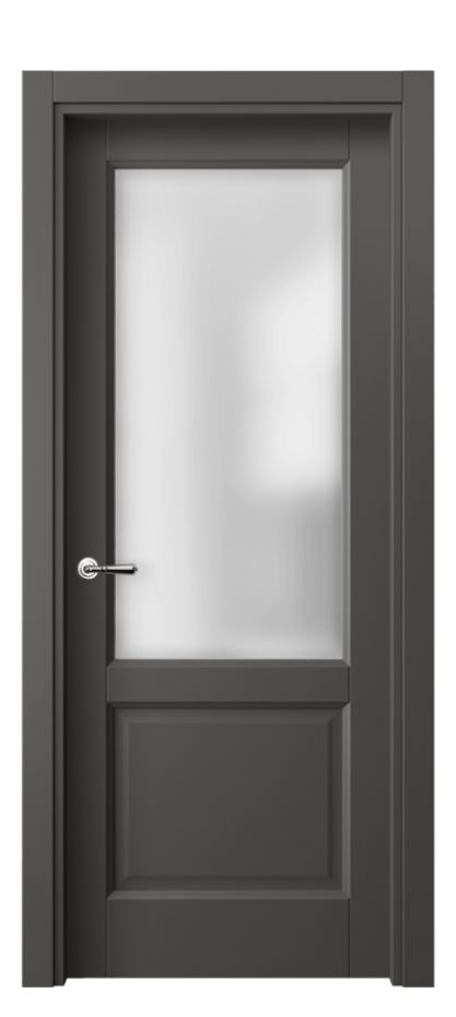 Межкомнатная дверь Галант 1422 ПЭТ графитовый Сатинированное стекло Цена 29259 ₽ | Volhovec