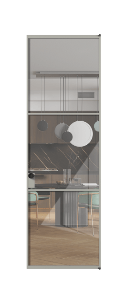 Алюминиевая дверь АЛПЛ040.03 Алюминий нейтральный серый Рефлективное прозрачное стекло "Stopsol", калёное, 6мм. Без короба АНСР Цена 143390 Стоимость комплекта двери включает:
1. Полотно (600/650/700/750/800/850/900/950*2000-2400 мм).
2. Короб
3. Комплект фурнитуры (2 торцевые петли и магнитный замок с ответной планкой). Фабрика дверей Волховец 8 (800) 551 43 19 Алюминиевая дверь АЛПЛ040.03 Алюминий нейтральный серый Рефлективное прозрачное стекло "Stopsol", калёное, 6мм Цена 143390 | Volhovec