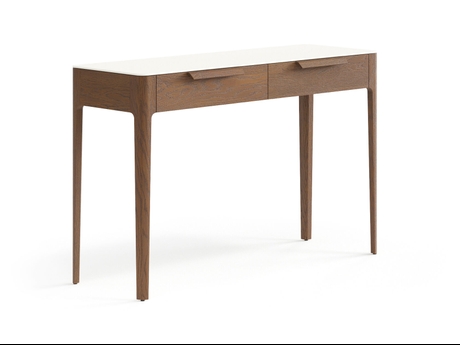 Мебель Консоль Piega 2 ящика. Цвет Дуб каштановый матовый. Материал Массив дуба матовый. Коллекция Консоль Piega 2 ящика. Фото. Мебель Консоль Piega 2 ящика. Цвет Дуб каштановый матовый. Материал Массив дуба матовый. Коллекция Консоль Piega 2 ящика. Картинка.