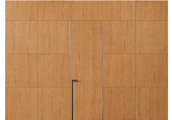 Панели для отделки стен Стеновая панель в древесной отделке Дуб миндальный матовый. Цвет Дуб миндальный матовый. Материал Шпон НатурВуд. Коллекция Древесные отделки. Картинка.