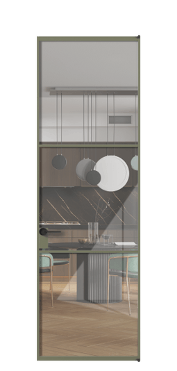 Межкомнатная дверь АЛПЛ040.03 АОТ Алюминий оливковый тёмный Stopsol Clear прозрачное. Цвет Алюминий оливковый тёмный. Материал Алюминий в эмали. Коллекция Formato. Фото. Дверь межкомнатная АЛПЛ040.03 АОТ Алюминий оливковый тёмный Stopsol Clear прозрачное. Цвет Алюминий оливковый тёмный. Материал Алюминий в эмали. Коллекция Formato. Картинка.