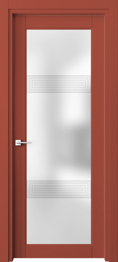 Дверь межкомнатная 6112 NCS S 3040-Y80R 3D. Цвет NCS NCS S 3040-Y80R. Материал Массив дуба эмаль. Коллекция Эго. Картинка.