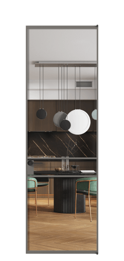 Межкомнатная дверь АЛПЛ040.02 Crystalvision АКЛС. Цвет Алюминий классический серый. Материал Алюминий в эмали. Коллекция Formato. Фото. Дверь межкомнатная АЛПЛ040.02 Crystalvision АКЛС. Цвет Алюминий классический серый. Материал Алюминий в эмали. Коллекция Formato. Картинка.