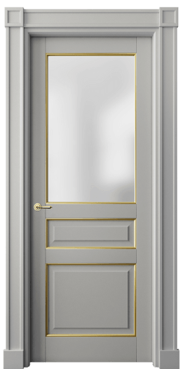 Межкомнатная дверь 6304 БНСРП САТ. Цвет Бук нейтральный серый с позолотой. Материал Массив бука эмаль с патиной. Коллекция Toscana Plano. Фото. Дверь межкомнатная 6304 БНСРП САТ. Цвет Бук нейтральный серый с позолотой. Материал Массив бука эмаль с патиной. Коллекция Toscana Plano. Картинка.