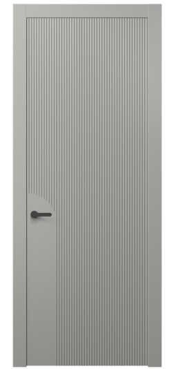 Дверь межкомнатная 8625 МНСР . Цвет Матовый нейтральный серый. Материал Гладкая эмаль. Коллекция Дюна. Картинка.