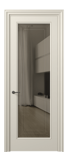Дверь межкомнатная 8400 МБСР БР ГРА. Цвет Матовый бежево-серый. Материал Гладкая эмаль. Коллекция Маскот. Картинка.