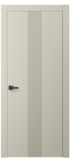 Дверь межкомнатная 8042 МБСР. Цвет Матовый бежево-серый. Материал Гладкая эмаль. Коллекция Линия. Картинка.