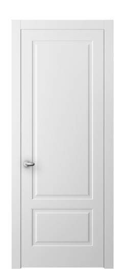 Дверь межкомнатная АКП 8541 МБЛ Матовый белоснежный. Цвет Матовый белоснежный. Материал Гладкая эмаль. Коллекция Эссе. Картинка.