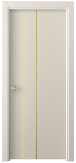 Дверь межкомнатная 4203 ПЭСБ. Цвет ПЭТ светло-бежевый. Материал ПЭТ. Коллекция Фридом. Картинка.