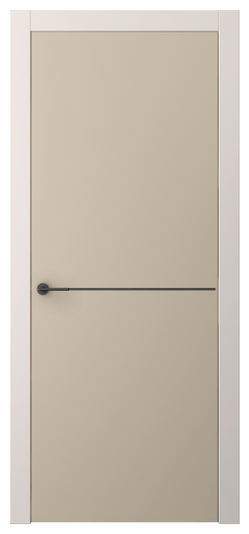 Дверь межкомнатная АКП 4207 ПЭСК. Цвет ПЭТ серо-коричневый . Материал ПЭТ. Коллекция Фридом. Картинка.