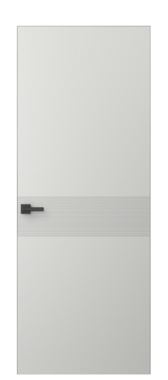 Дверь межкомнатная 8041 МССР. Цвет Матовый светло-серый. Материал Гладкая эмаль. Коллекция Linea. Картинка.