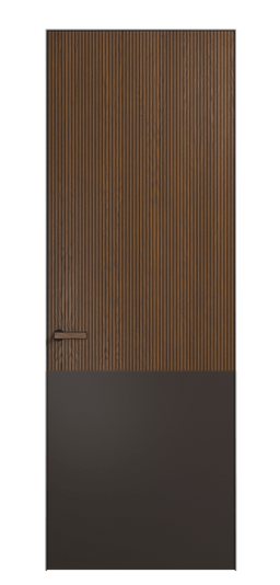 Дверь межкомнатная 8205 ДКШ.М Duo 1. Цвет Дуб каштановый матовый. Материал Duo. Коллекция Velvet. Картинка.