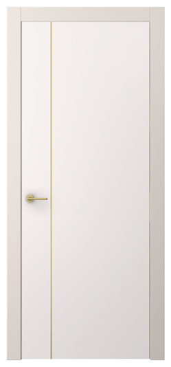 Дверь межкомнатная АКП 4201 ПЭКС. Цвет ПЭТ кремово-серый. Материал ПЭТ. Коллекция Фридом. Картинка.