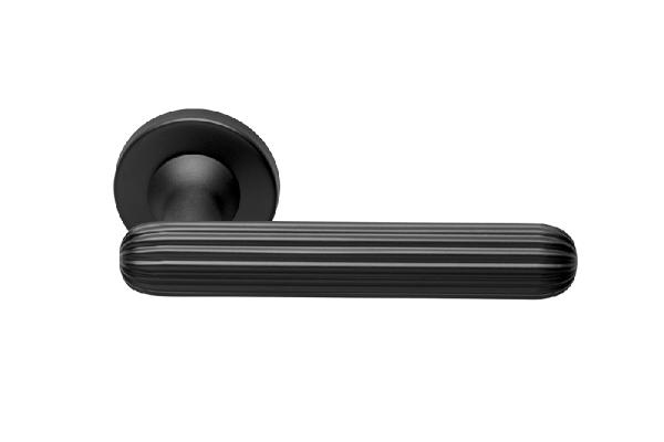 Ручки для дверей Ручка дверная Цеппелин. Цвет Чёрный. Коллекция Цеппелин. Картинка.