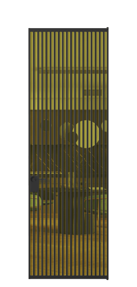 Межкомнатная дверь АЛПЛ040.07 ПРОЗ ЖЕЛ ЧЕР. Цвет Алюминий Черный. Материал Алюминий. Коллекция Formato. Фото. Дверь межкомнатная АЛПЛ040.07 ПРОЗ ЖЕЛ ЧЕР. Цвет Алюминий Черный. Материал Алюминий. Коллекция Formato. Картинка.