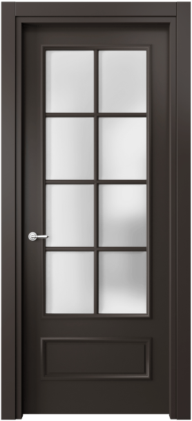 Межкомнатная дверь 8112 МАН САТ. Цвет Матовый антрацит. Материал Гладкая эмаль. Коллекция Paris. Фото. Дверь межкомнатная 8112 МАН САТ. Цвет Матовый антрацит. Материал Гладкая эмаль. Коллекция Paris. Картинка.